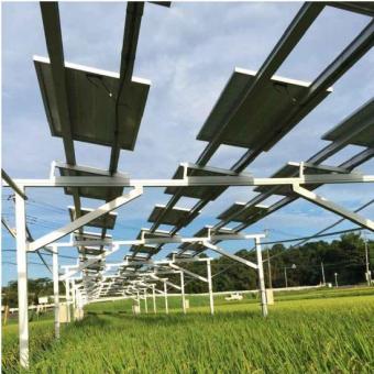 Solar Power Farm Solar Agricultural Greenhouses Mounting System Solar PV Agriculture Panel Mount Bracket Frame For Farm  -alumanufacturer.com 